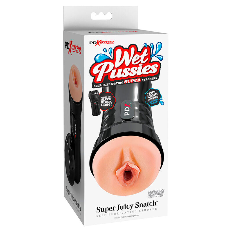PDX EXTREME - WET PUSSIES SELF-LUBRICATING VAGINA MASTURBATOR FLESH