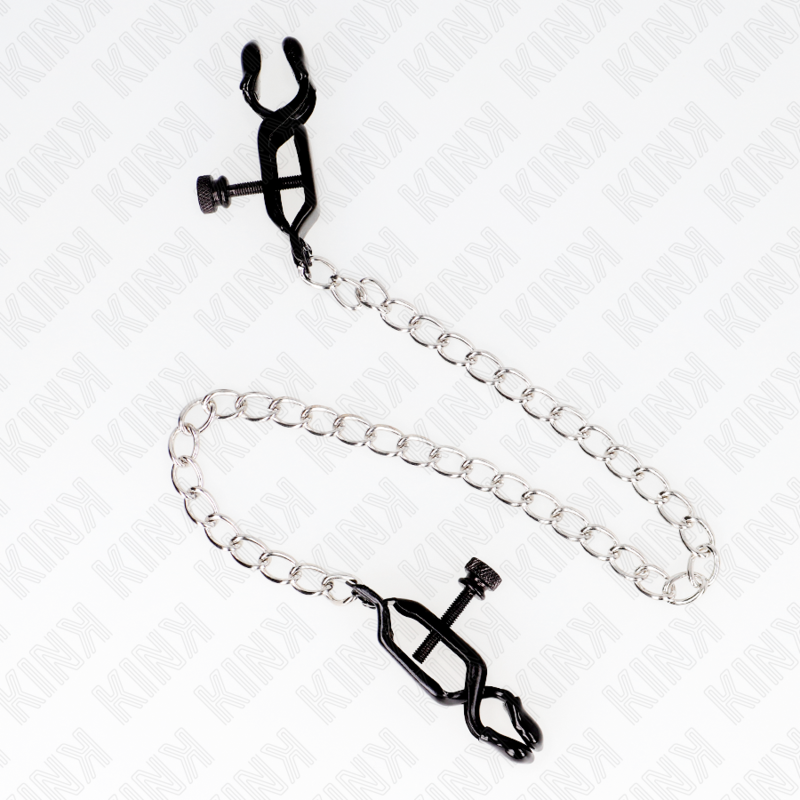 KINK - FLAT CHAIN ​​NIPPLE CLAMPS SILVER 30 CM