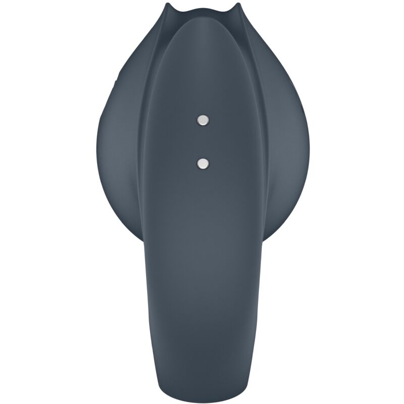 SATISFYER - PERFECT PAIR 2 MULTIVIBRATOR 2 IN 1 PENIS RING AND FINGER STIMULATOR GRAY