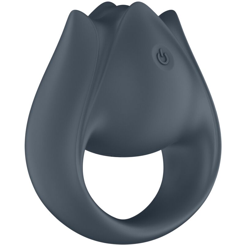 SATISFYER - PERFECT PAIR 2 MULTIVIBRATOR 2 IN 1 PENIS RING AND FINGER STIMULATOR GRAY