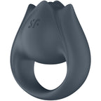 SATISFYER - PERFECT PAIR 2 MULTIVIBRATOR 2 IN 1 PENIS RING AND FINGER STIMULATOR GRAY