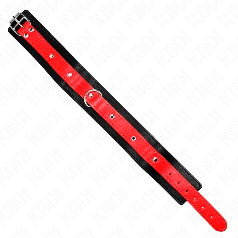 KINK - NECKLACE WITH RED STRAP 65 CM ADJUSTABLE 36-43 CM X 5 CM