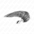 KINK - ANAL PLUG SIZE S 7 X 3 CM WITH SYNTHETIC TAIL 40 CM GRAY