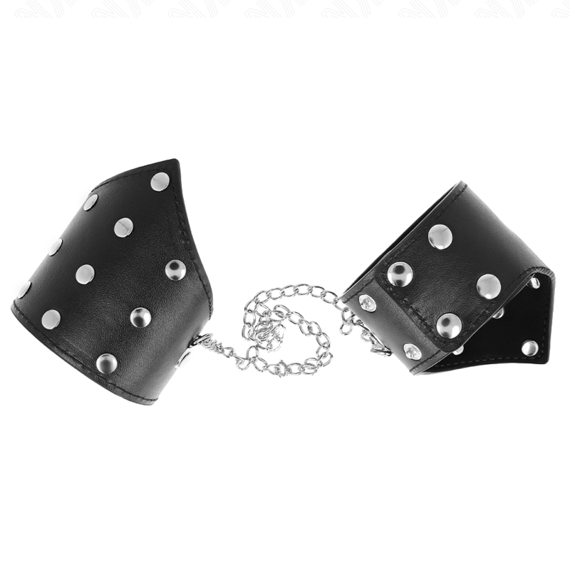 KINK - BLACK POINT STYLE WRISTBANDS WITH CHAIN ​​ADJUSTABLE 17-23 CM X 8.5 CM
