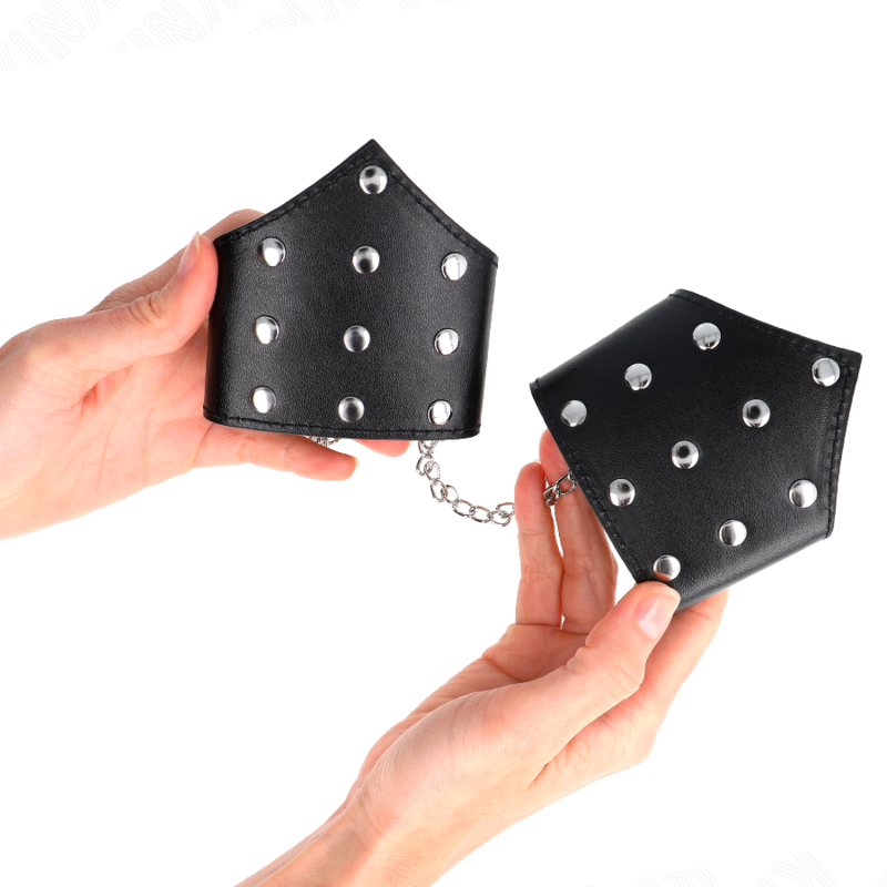 KINK - BLACK POINT STYLE WRISTBANDS WITH CHAIN ​​ADJUSTABLE 17-23 CM X 8.5 CM