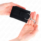 KINK - NYLON BIND HOOK&amp;LOOP WRIST RESTRAINTS BLACK MODEL 2 ADJUSTABLE 18-35 CM X 6 CM