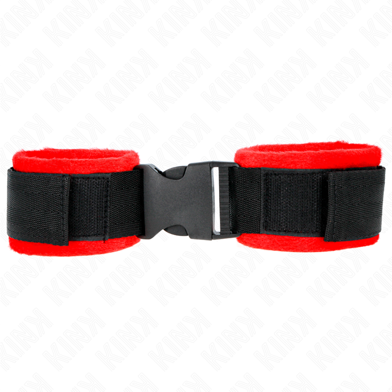KINK - NYLON BIND HOOK&amp;LOOP WRIST RESTRAINTS BLACK MODEL 1 AJDUSTABLE 25-35 CM X 6 CM