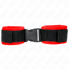 KINK - NYLON BIND HOOK&amp;LOOP WRIST RESTRAINTS BLACK MODEL 1 AJDUSTABLE 25-35 CM X 6 CM