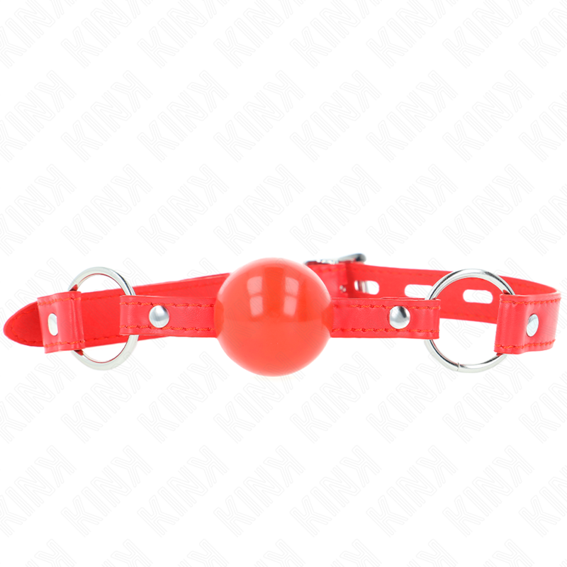KINK - TPE BALL 4 CM GAG WITH ROJO CAP 60 x 2 CM