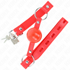 KINK - TPE BALL 4 CM GAG WITH ROJO CAP 60 x 2 CM
