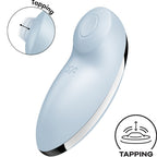 SATISFYER - TAP &amp; CLIMAX 2 VIBRATOR &amp; STIMULATOR BLUE