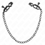KINK - FLAT CHAIN ​​NIPPLE CLAMPS BLACK 30 CM
