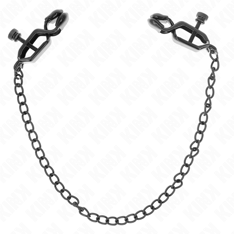 KINK - FLAT CHAIN ​​NIPPLE CLAMPS BLACK 30 CM