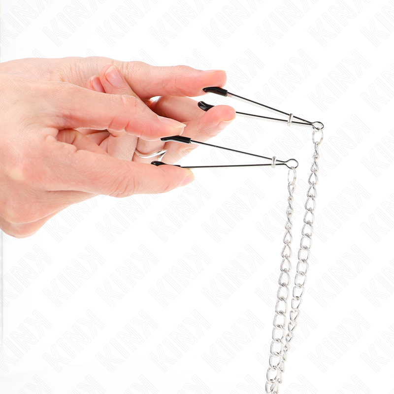 KINK - TRIPLE NIPPLE AND CLIT CLAMPS WITH CHAIN ​​MODEL 1
