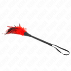 KINK - RED MAID'S HORN SHAPED TICKLE CHICKEN FEATHERS 36 CM