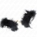 KINK - FEATHER HAND CUFFS WITH GOLD CHAIN ​​MODEL 0