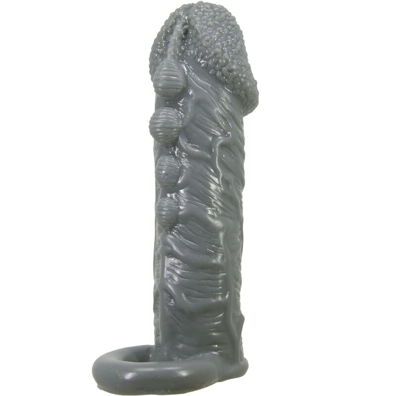 PRETTY LOVE - REALISTIC PENIS ENLARGER AND DELAY SLEEVE GRAY