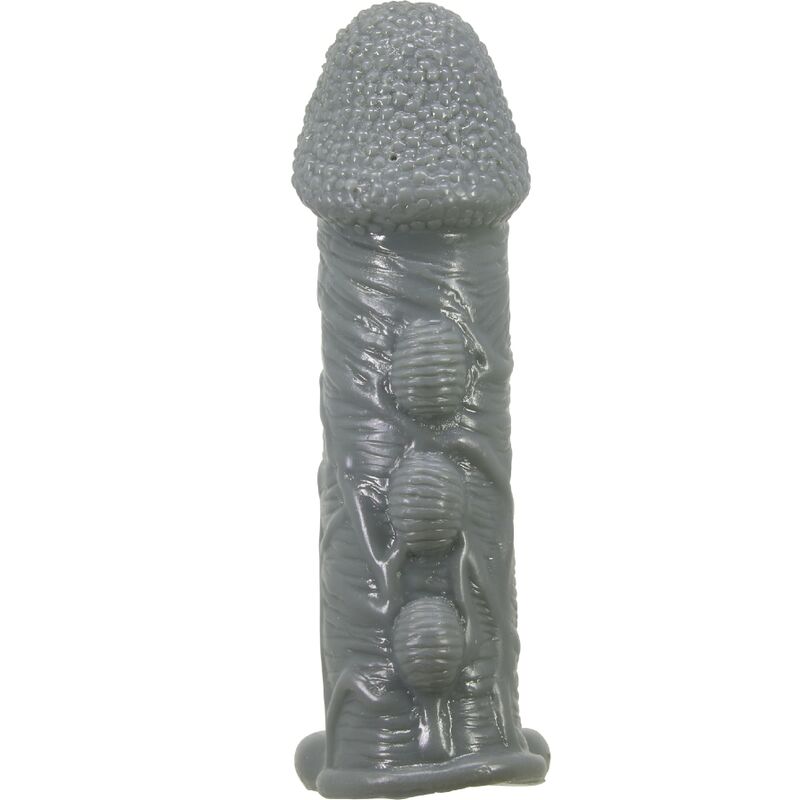 PRETTY LOVE - REALISTIC PENIS ENLARGER AND DELAY SLEEVE GRAY