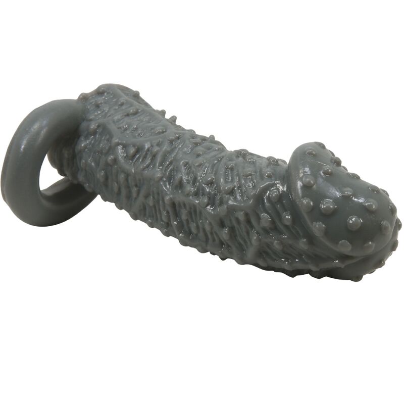 PRETTY LOVE - REALISTIC PENIS ENLARGER AND DELAY SLEEVE MODEL 2 GRAY