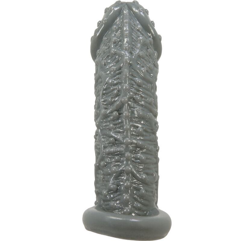 PRETTY LOVE - REALISTIC PENIS ENLARGER AND DELAY SLEEVE MODEL 2 GRAY