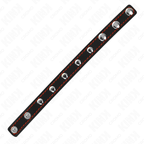 KINK - LEATHER PENIS RING WITH SPIKES 21.5 X 1.6 CM