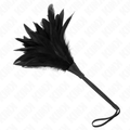 KINK - BLACK MAID'S HORN SHAPED TICKLE CHICKEN FEATHERS 36 CM
