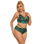SUBBLIME - 954093 BRA + PANTS LACE GREEN L/XL
