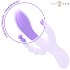 INTENSE - MIKO TRIPLE VIBRATOR RABBIT &amp; STIMULATOR &amp; ANAL 7 VIBRATIONS PURPLE