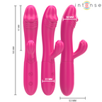 INTENSE - IVY FLEXIBLE VIBRATOR 10 VIBRATIONS WITH STIMULATING TONGUE PINK