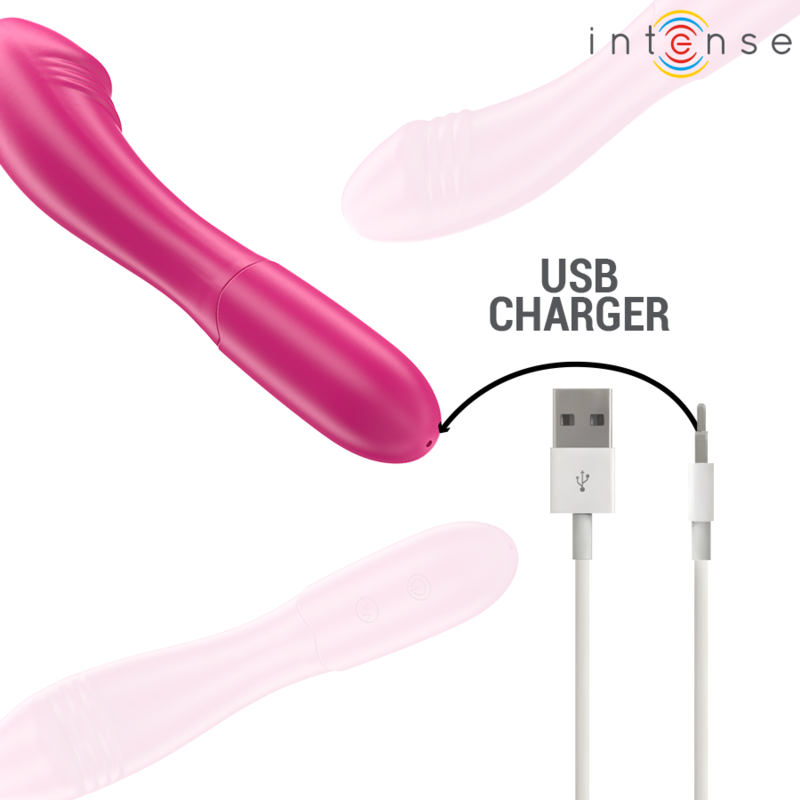 INTENSE - BELINDA VIBRATOR 19 CM FLEXIBLE 10 VIBRATION PINK