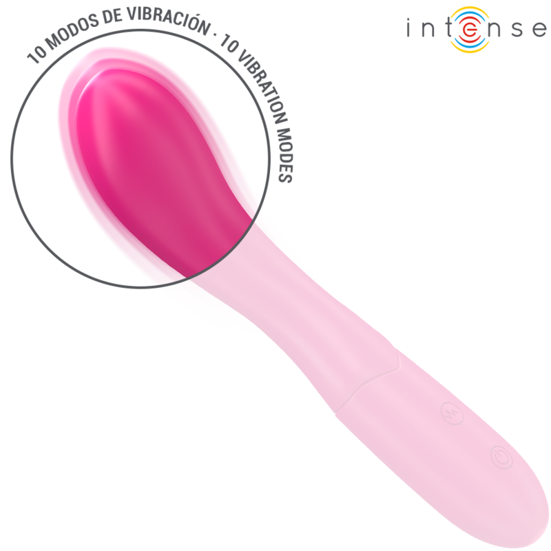 INTENSE - LISETTE VIBRATOR 19 CM FLEXIBLE 10 VIBRATION PINK