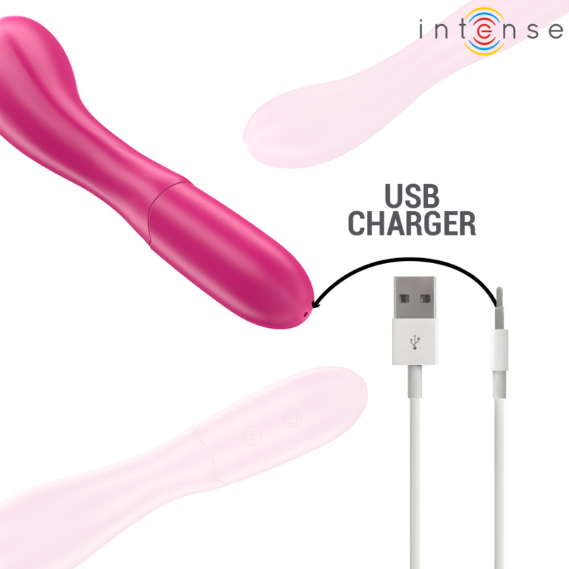 INTENSE - LISETTE VIBRATOR 19 CM FLEXIBLE 10 VIBRATION PINK