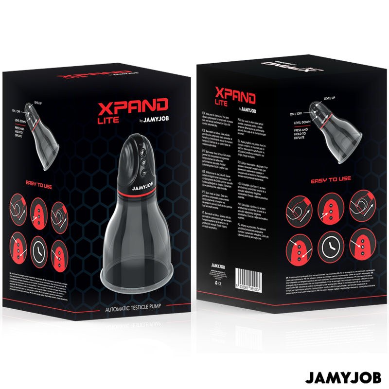 JAMYJOB - XPAND LITE AUTOMATIC TESTIC PUMP 3 SUCTION LEVELS GRAY