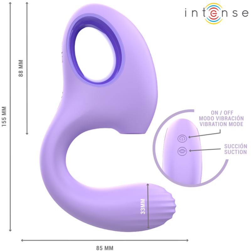 INTENSE - BAXTER VIBRATOR &amp; STIMULATOR VIOLET