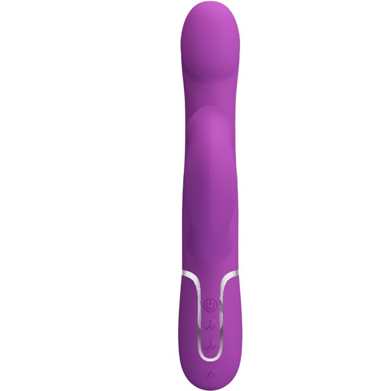 PRETTY LOVE - 4 IN 1 MULTIFUNCTION VIBRATOR &amp; STIMULATOR PURPLE