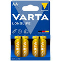 WART - LONGLIFE ALKALINE BATTERY AA LR6 BLISTER*4
