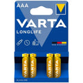 WART - LONGLIFE ALKALINE AAA BATTERY LR03 BLISTER*4