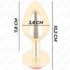 KINK - PLUG ANAL GOLD ROSE RED SIZE L