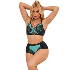 SUBBLIME - 955557 GREEN PATENT LEATHER MESH ZIPPER GOOD SET S/M