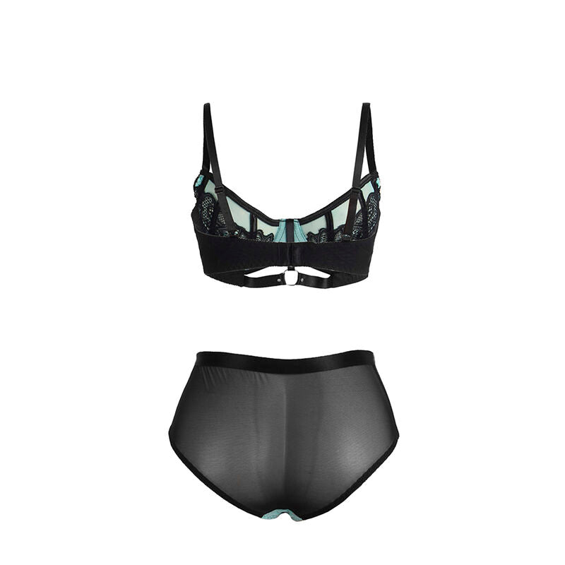 SUBBLIME - 955557 GREEN PATENT LEATHER MESH ZIPPER GOOD SET S/M