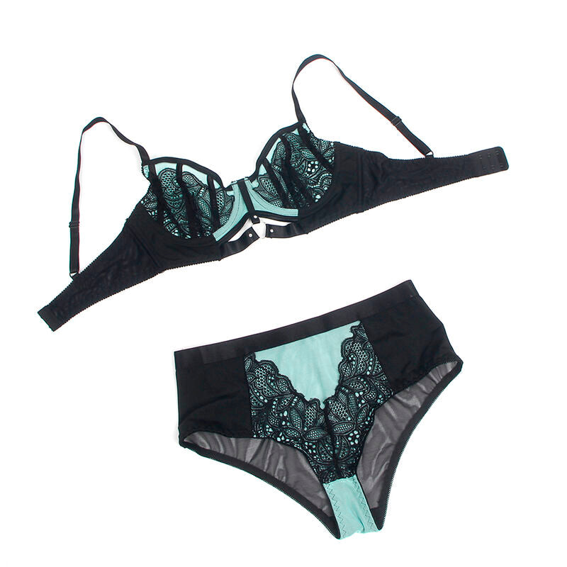 SUBBLIME - 955557 GREEN PATENT LEATHER MESH ZIPPER GOOD SET S/M