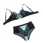SUBBLIME - 955557 GREEN PATENT LEATHER MESH ZIPPER GOOD SET S/M