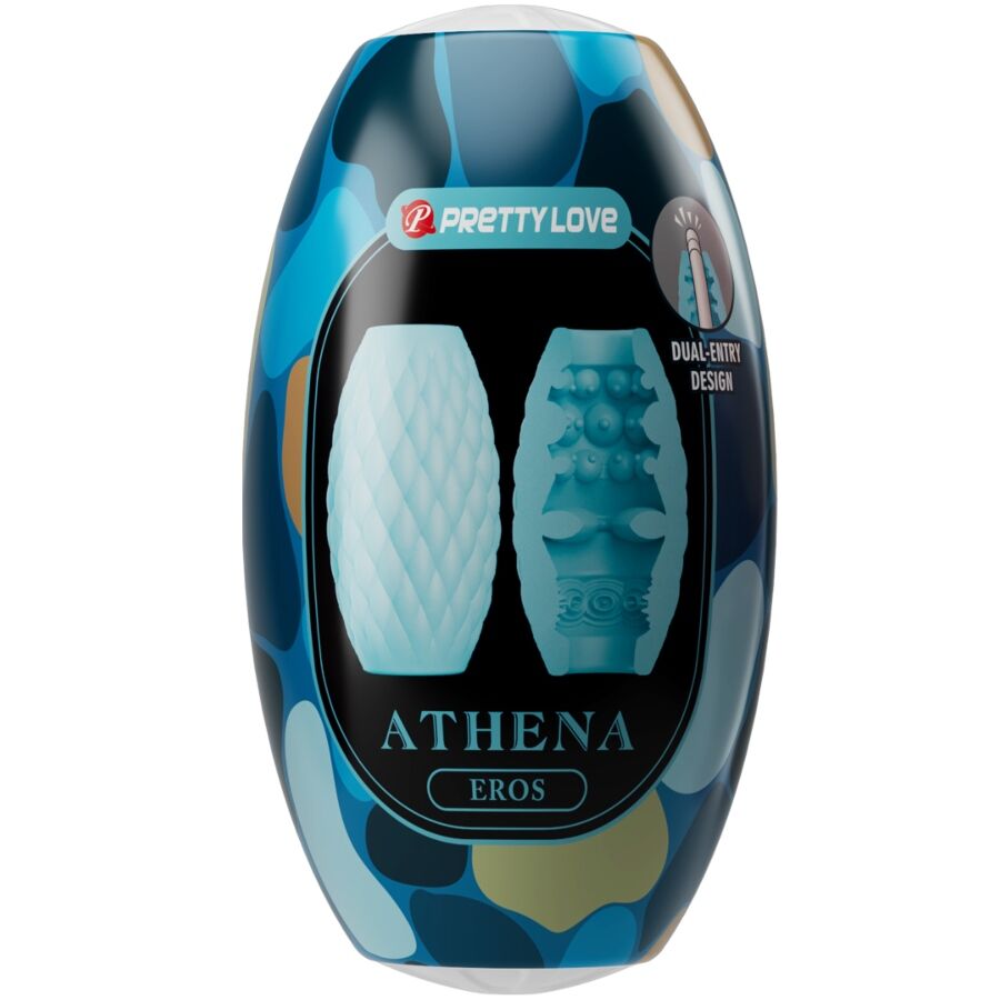 PRETTY LOVE - ATHENA EROS SILICONE MALE MASTURBATOR SKY BLUE