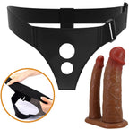 PRETTY LOVE - KEAVEN HARNESS BRIEFS UNIVERSAL &amp; COMFORTABLE DOUBLE DILDO