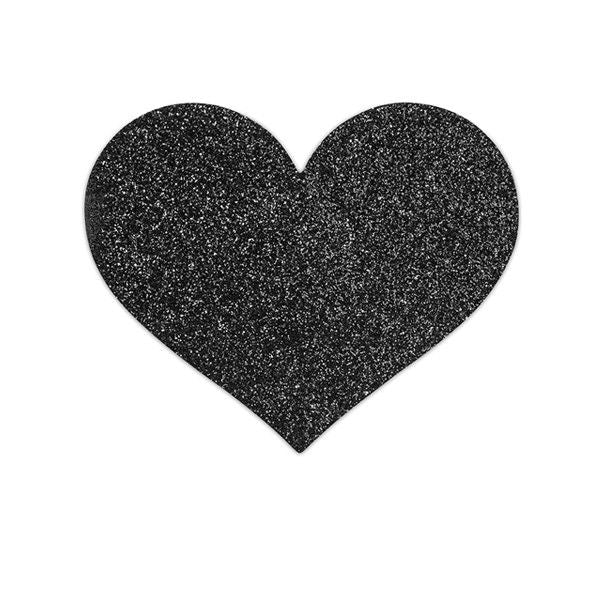 BIJOUX - INDISCRET'S FLASH BLACK HEART NIPPLE CUTS