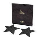 BIJOUX - INDISCRET'S FLASH BLACK STAR NIPPLE CAPS