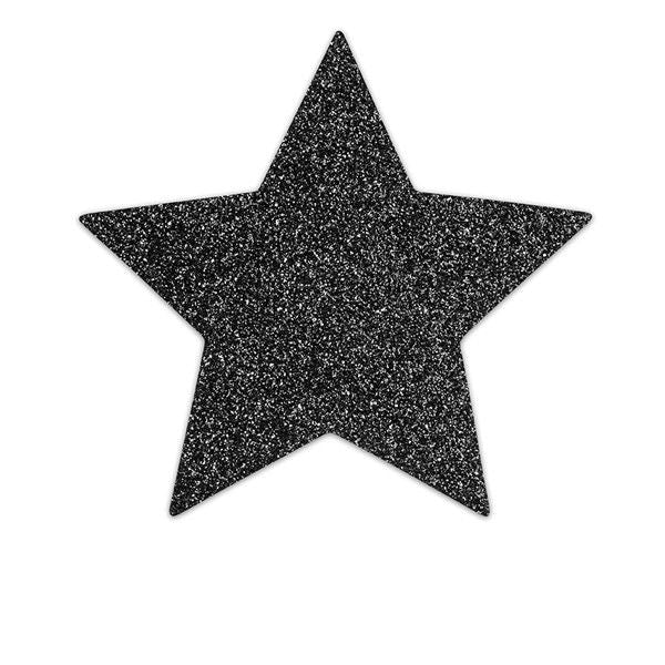 BIJOUX - INDISCRET'S FLASH BLACK STAR NIPPLE CAPS