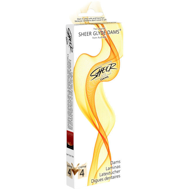 SHEER GLYDE - WOMEN'S LAMINAS LATEX ORAL SEX VANILLA