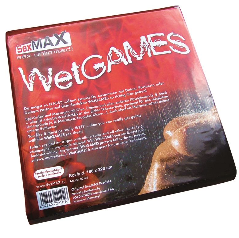 JOYDIVISION SEXMAX - WETGAMES SEX SHEET RED