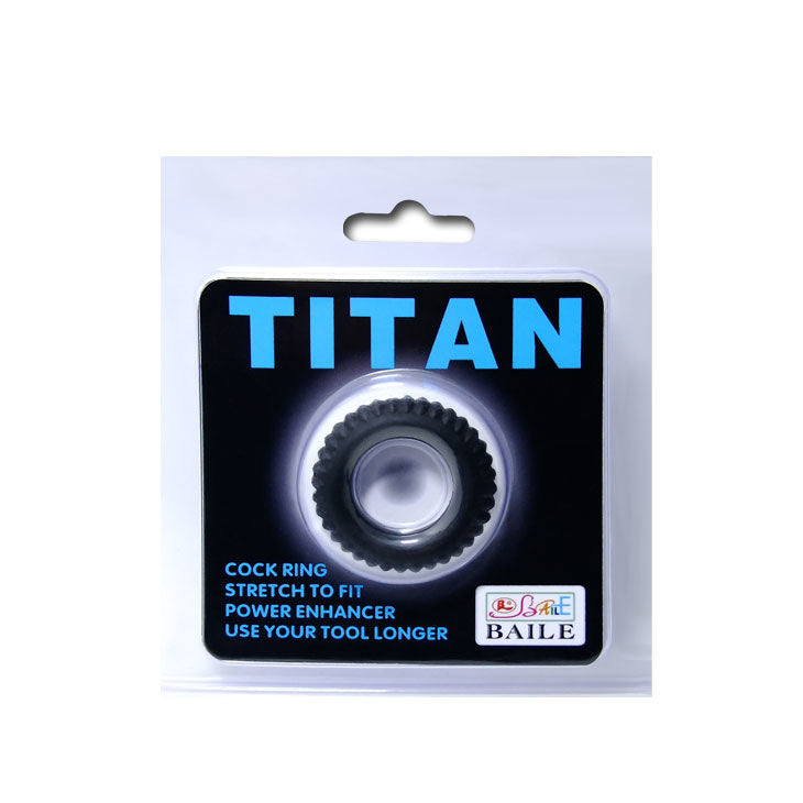 BAILE - TITAN COCKRING BLACK 1.9 CM 